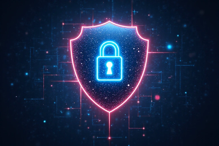 Cyber security shield protecting data